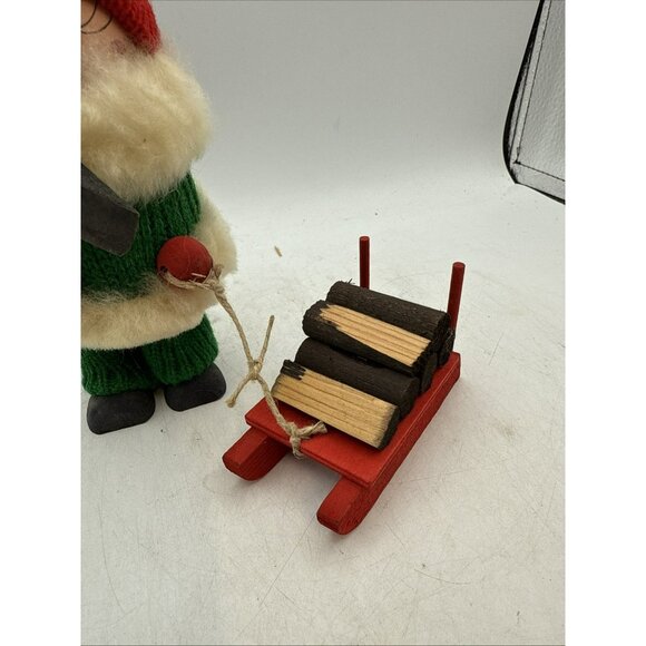 Ljungstroms Swedish Tomte Santa #7625 Christmas Elf Red Fire Wood Scandinavian - Picture 3 of 6